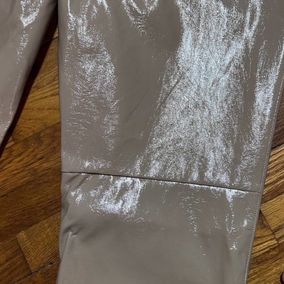 NWT Abercrombie & Fitch Curve Love Vegan Leather 90s Straight Pant Tan Size 24 L - Picture 12 of 14